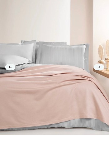 Beden pembe Renk Anders Tek Kişilik Bambu Pike - Blush 160x220 cm