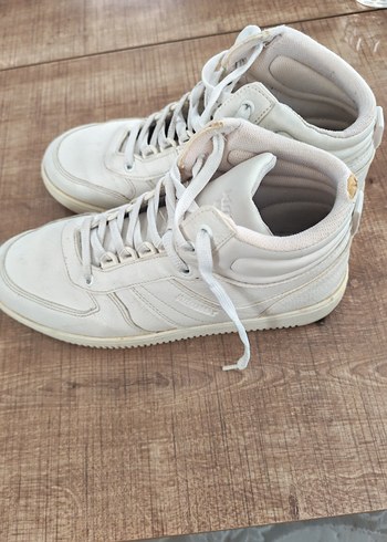 Beyaz Bağcıklı Spor Erkek  Sneakers - Görsel 2