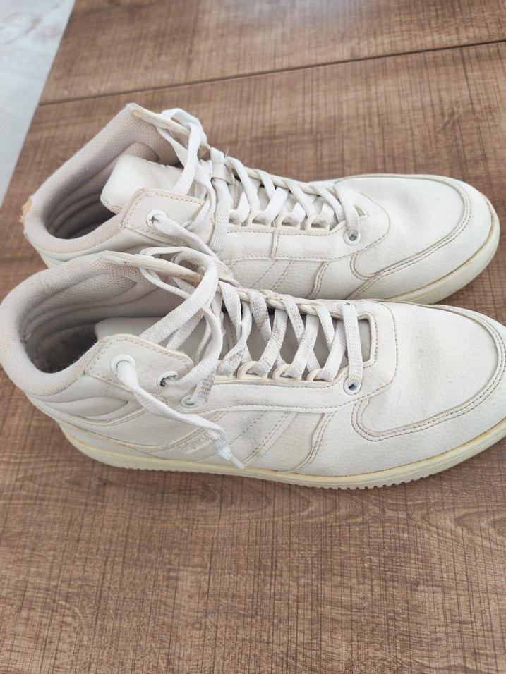 Beyaz Bağcıklı Spor Erkek  Sneakers - Görsel 4