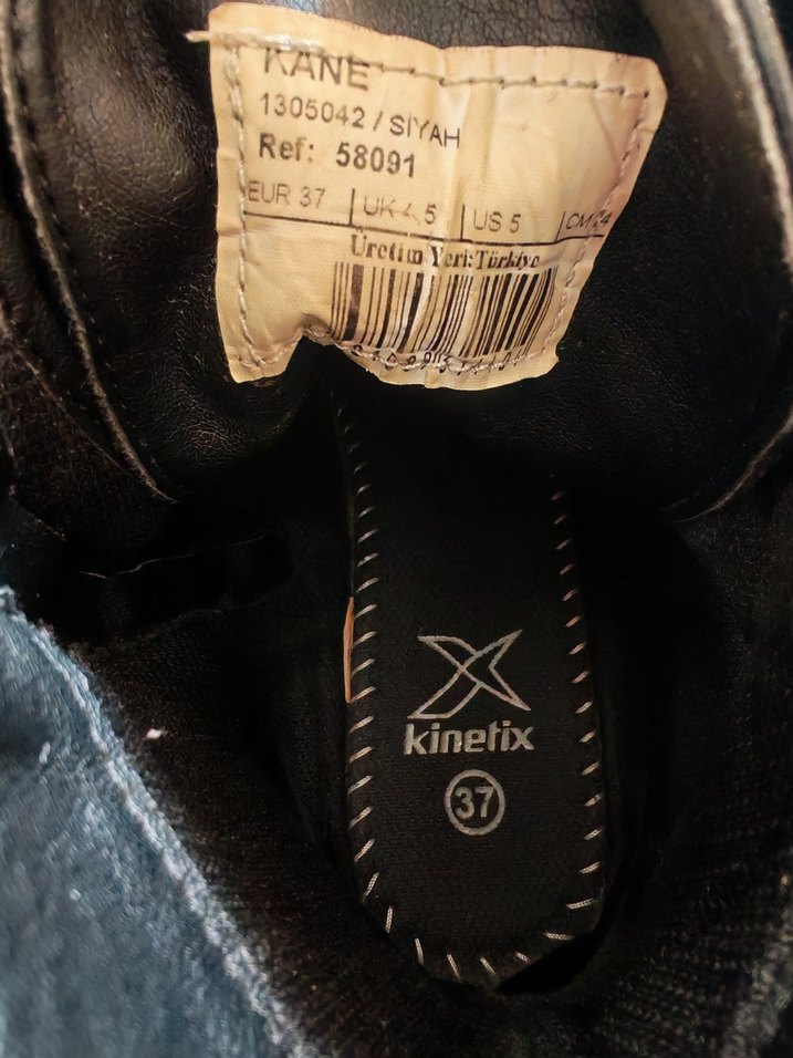 Siyah Deri Tokalı Blok Topuklu Bot - Görsel 4