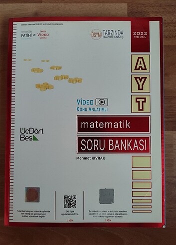 345 ayt matematik soru bankası 10 test çözülmüş
