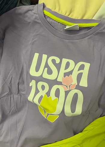 Usa polo kız çocuk şort tsırt takım - Görsel 3