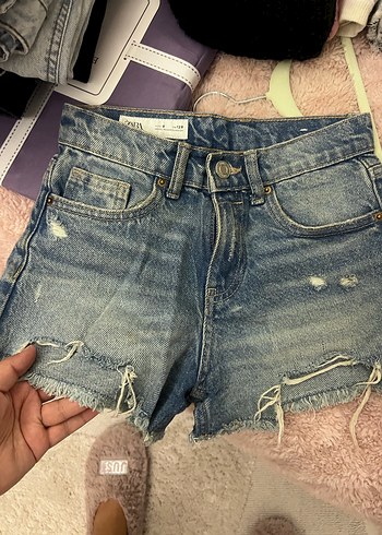Kız çocuk kot şort - Görsel 2