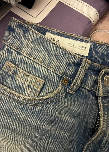 Kız çocuk kot şort - Görsel 3