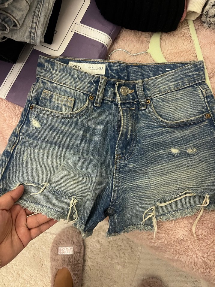 Kız çocuk kot şort - Görsel 2