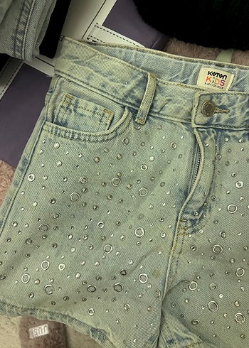 Kız çocuk kot şort - Görsel 2