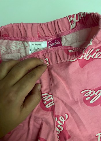 Barbie Baskılı Pembe Kız Şortu - Görsel 2