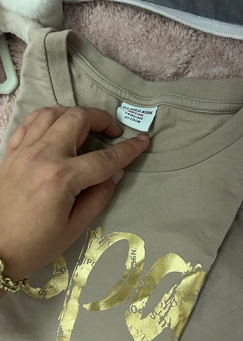 Usa polo kız çocuk şort tsırt takım - Görsel 3