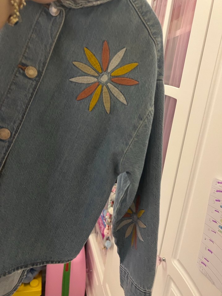 Zara kız çocuk kot gömlek - Görsel 5