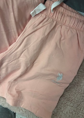 Usa polo kız çocuk şort tsırt takım - Görsel 3