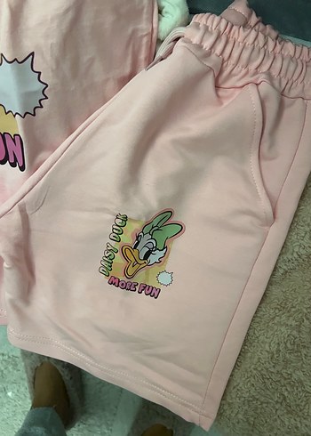 Kız çocuk şort tsırt takım - Görsel 4