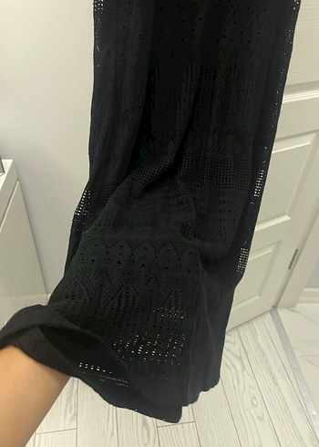 Siyah Uzun Salaş Kolsuz Elbise - Görsel 4