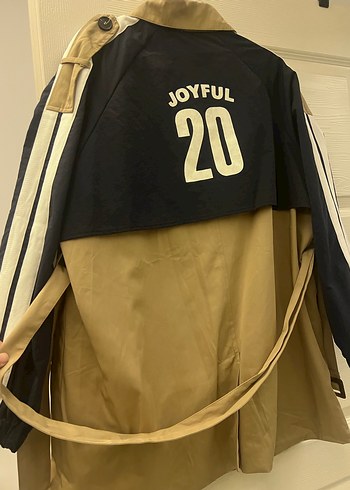 Bej ve Siyah Midi Trençkot - Görsel 6