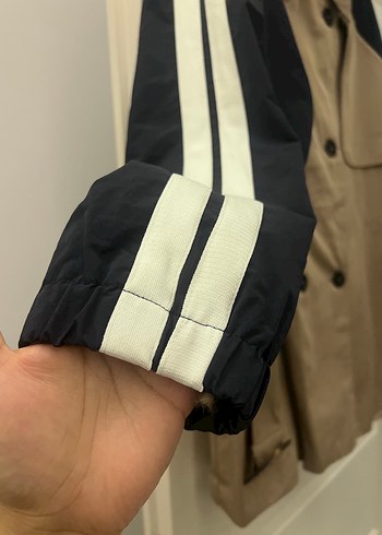 Bej ve Siyah Midi Trençkot - Görsel 2