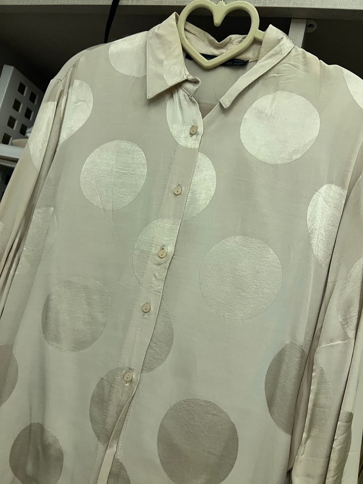Bayan saten kumas gömlek - Görsel 2