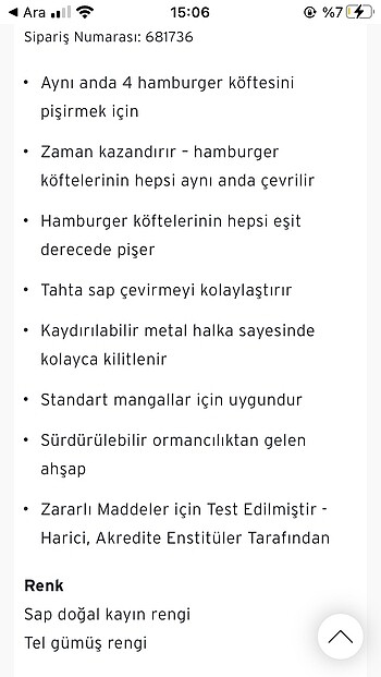 BBQ Burger Izgara Teli - Görsel 6