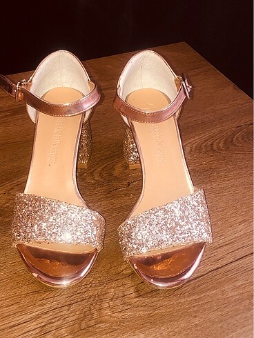 Simli şık prenses ayakkabısı - Görsel 5