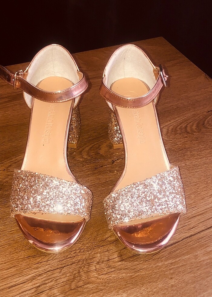 Simli şık prenses ayakkabısı - Görsel 5