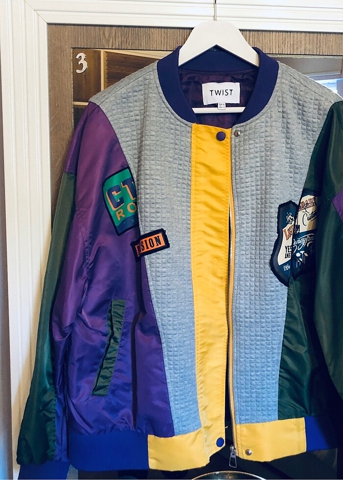 Twist oversize bohem mont - Görsel 2