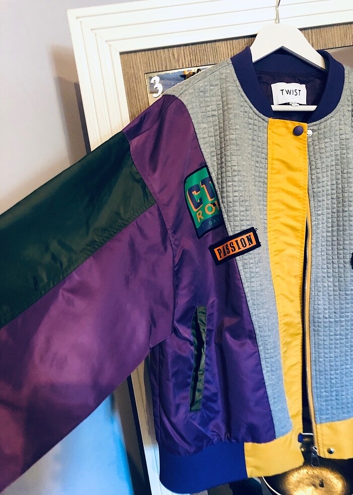 Twist oversize bohem mont - Görsel 3