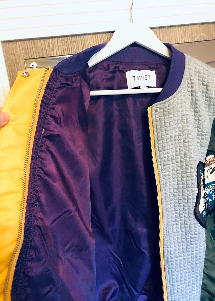 Twist oversize bohem mont - Görsel 4