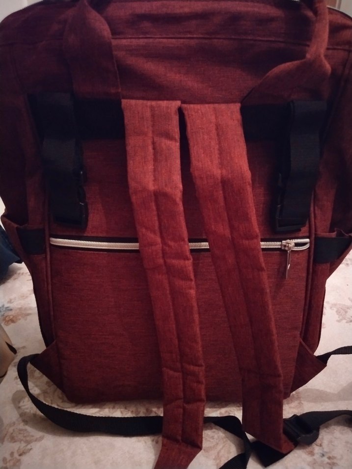 Bordo Bebek Çantası Babymol - Görsel 2