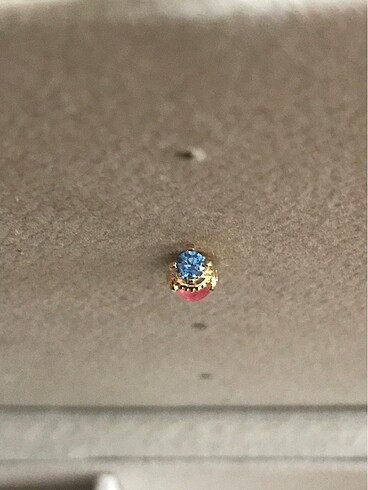  Beden Kalpli Taş Gold Helix/Tragus Piercing