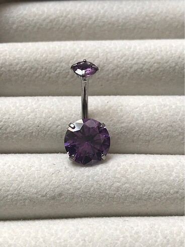 Diğer Mor Taşlı Göbek Piercing