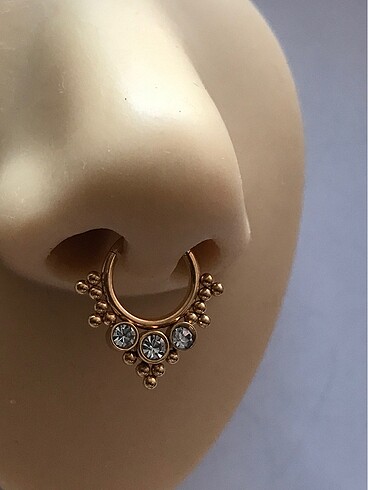 Diğer Taşlı Gold Etnik Septum/Daith Piercing