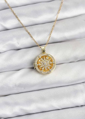 Çelik Açılabilir Gold Kolye - Görsel 2