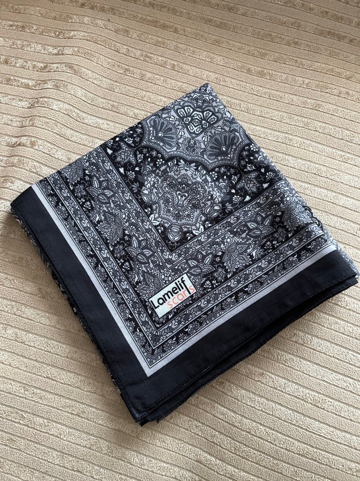 Lamelif etnik desen eşarp - Görsel 3