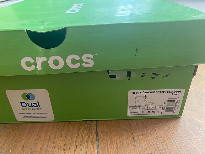 39 Beden sarı Renk Crocs Yağmur Çizmesi