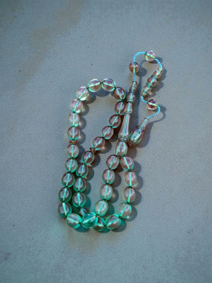 Ali Eriş Usta Eseri Ateş-i Kehribar Tesbih - Görsel 3