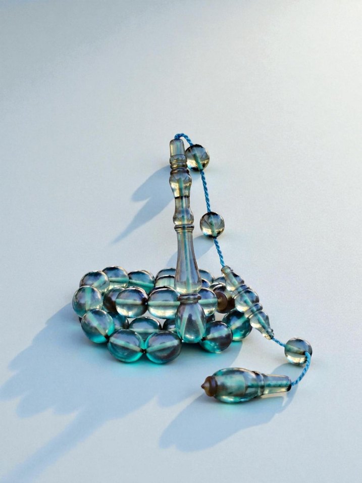 Ali Eriş Usta Eseri Ateş-i Kehribar Tesbih - Görsel 4