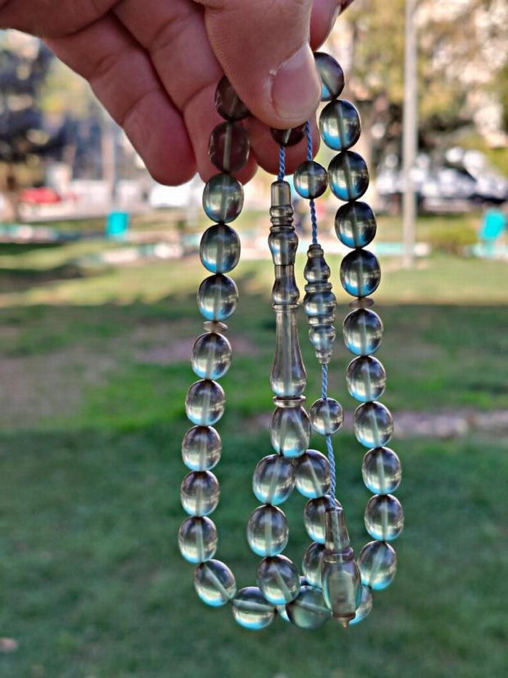 Ali Eriş Usta Eseri Ateş-i Kehribar Tesbih - Görsel 5