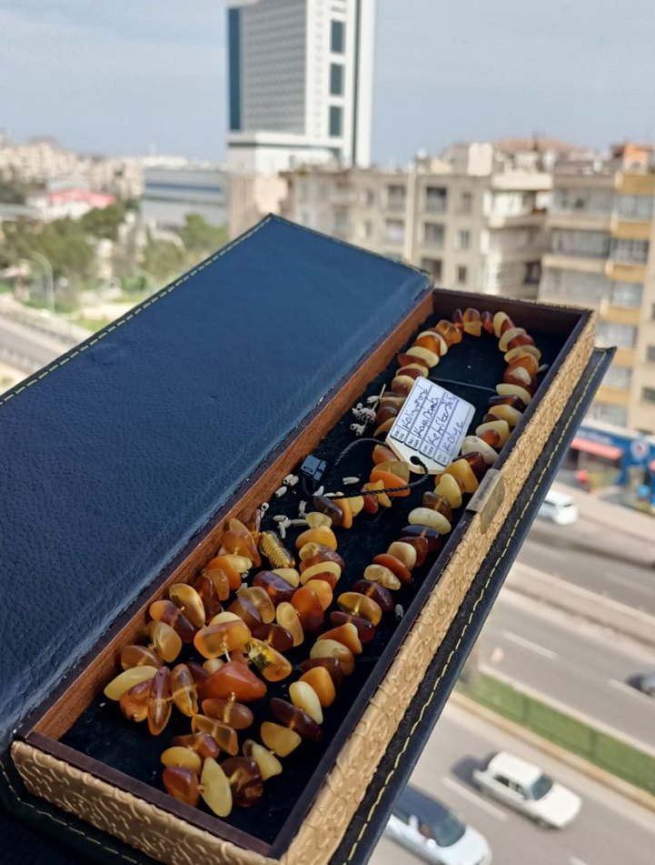 Rus Kaliningrad Kaya Damla Doğal Kehribar Yetişkin Kolye - Görsel 2