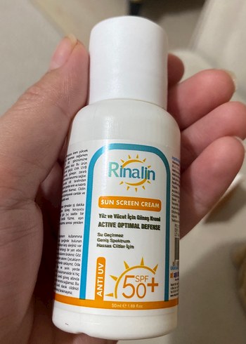 Rinalin SPF 50+ Suya Dayanıklı Güneş Kremi - Görsel 2