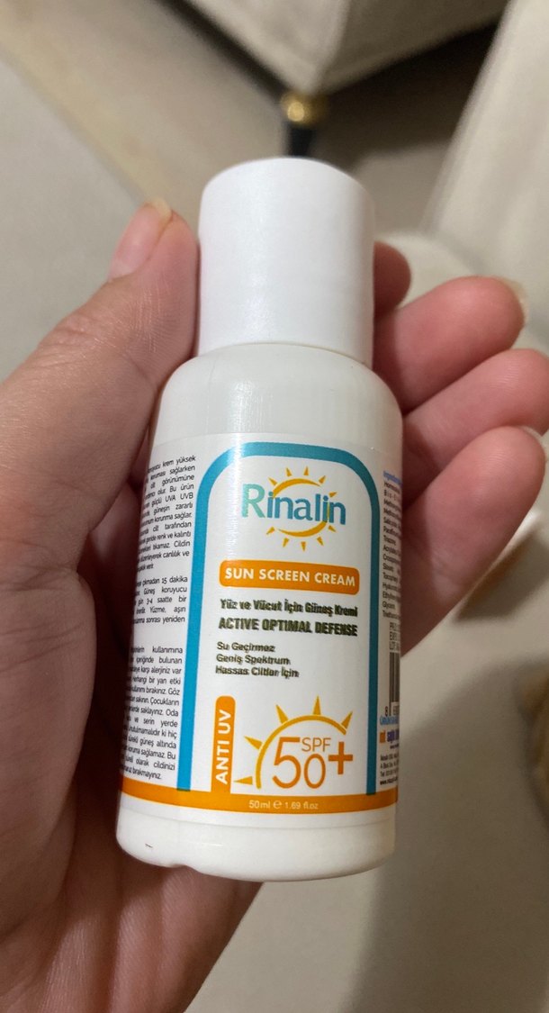 Rinalin SPF 50+ Suya Dayanıklı Güneş Kremi - Görsel 2