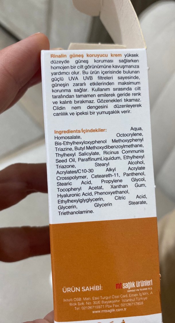 Rinalin SPF 50+ Suya Dayanıklı Güneş Kremi - Görsel 3