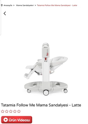 Beden Tatamia Follow Me Mama Sandalyesi - Beyaz
