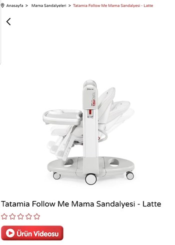Beden beyaz Renk Tatamia Follow Me Mama Sandalyesi - Beyaz