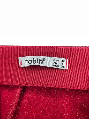 38 Beden kırmızı Renk Robin Mini Etek %70 İndirimli.