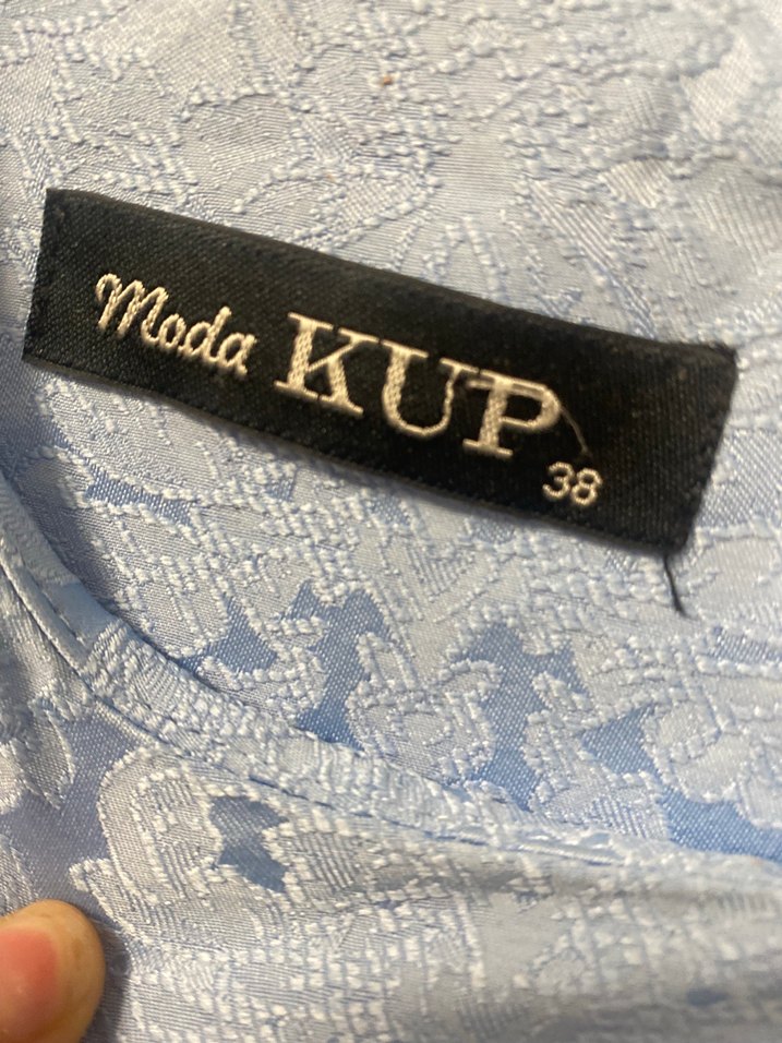 Mavi Kolsuz Midi Abiye Elbise - Görsel 4