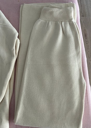 Bej Kadın Keten Midi Rahat Kesim Pantolon - Görsel 3