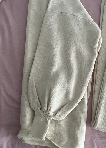 Bej Kadın Keten Midi Rahat Kesim Pantolon - Görsel 4