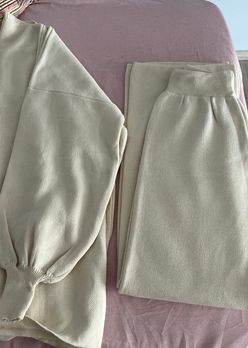 Bej Kadın Keten Midi Rahat Kesim Pantolon - Görsel 2