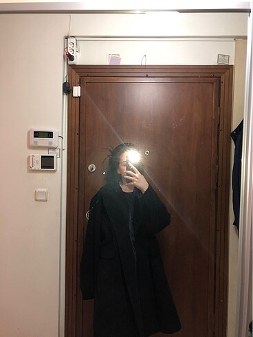Diğer SİYAH OVERSİZE KABAN