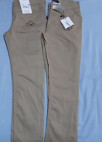 8 Yaş Beden camel Renk 2 adet sifiretiketliokul pantolonu 