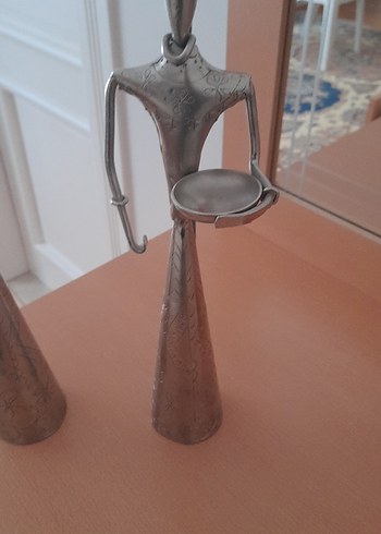 Gri Metalik Figürin Seti - Görsel 4