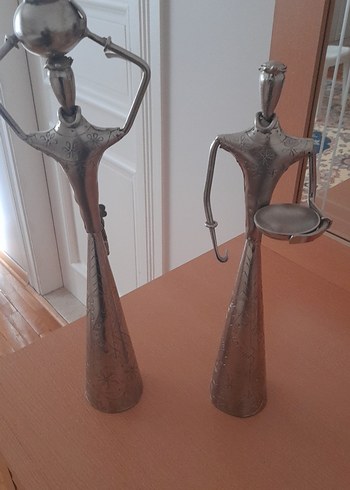 Gri Metalik Figürin Seti - Görsel 2